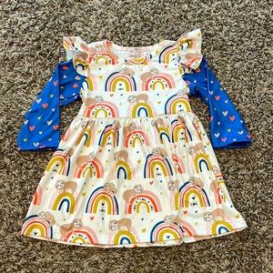 Pete and Lucy Dress NWT size 6-12 month sloth design